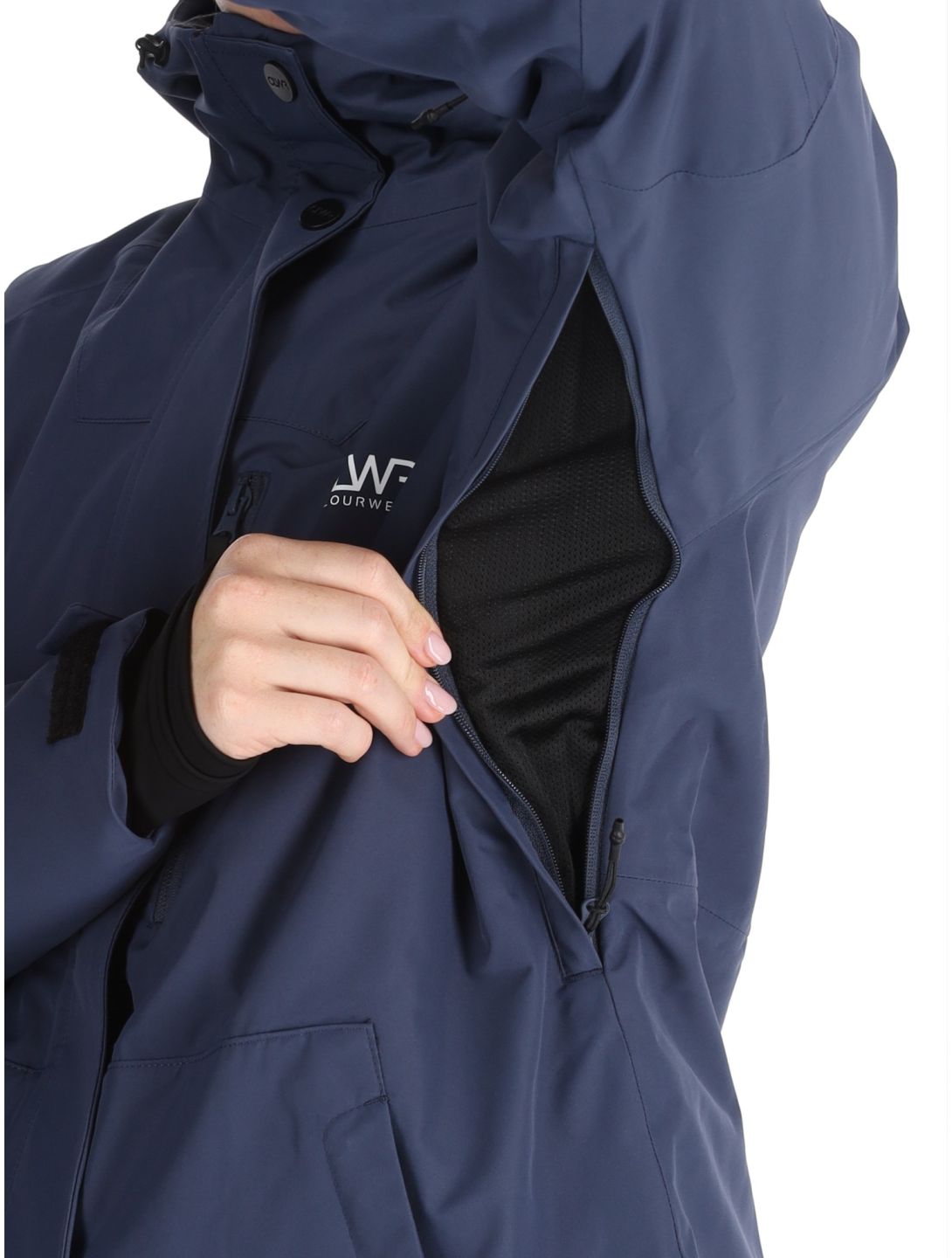 ColourWear, W Macaron ski-jas dames Navy blauw 