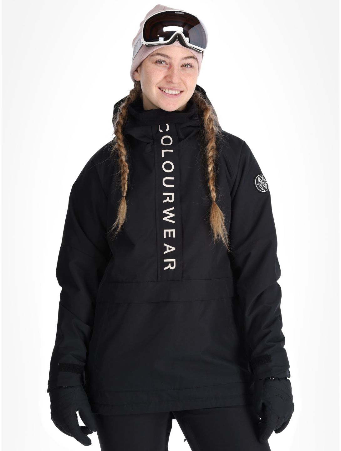 ColourWear, W Signature winter anorak dames Black zwart 