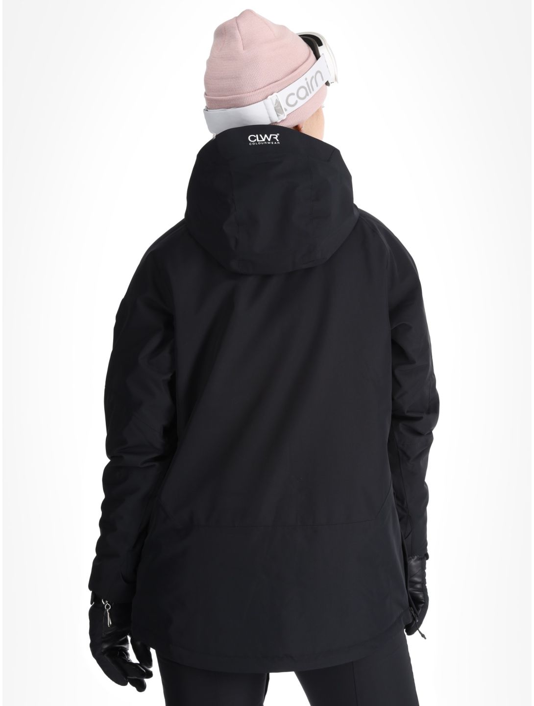 ColourWear, W Signature winter anorak dames Black zwart 