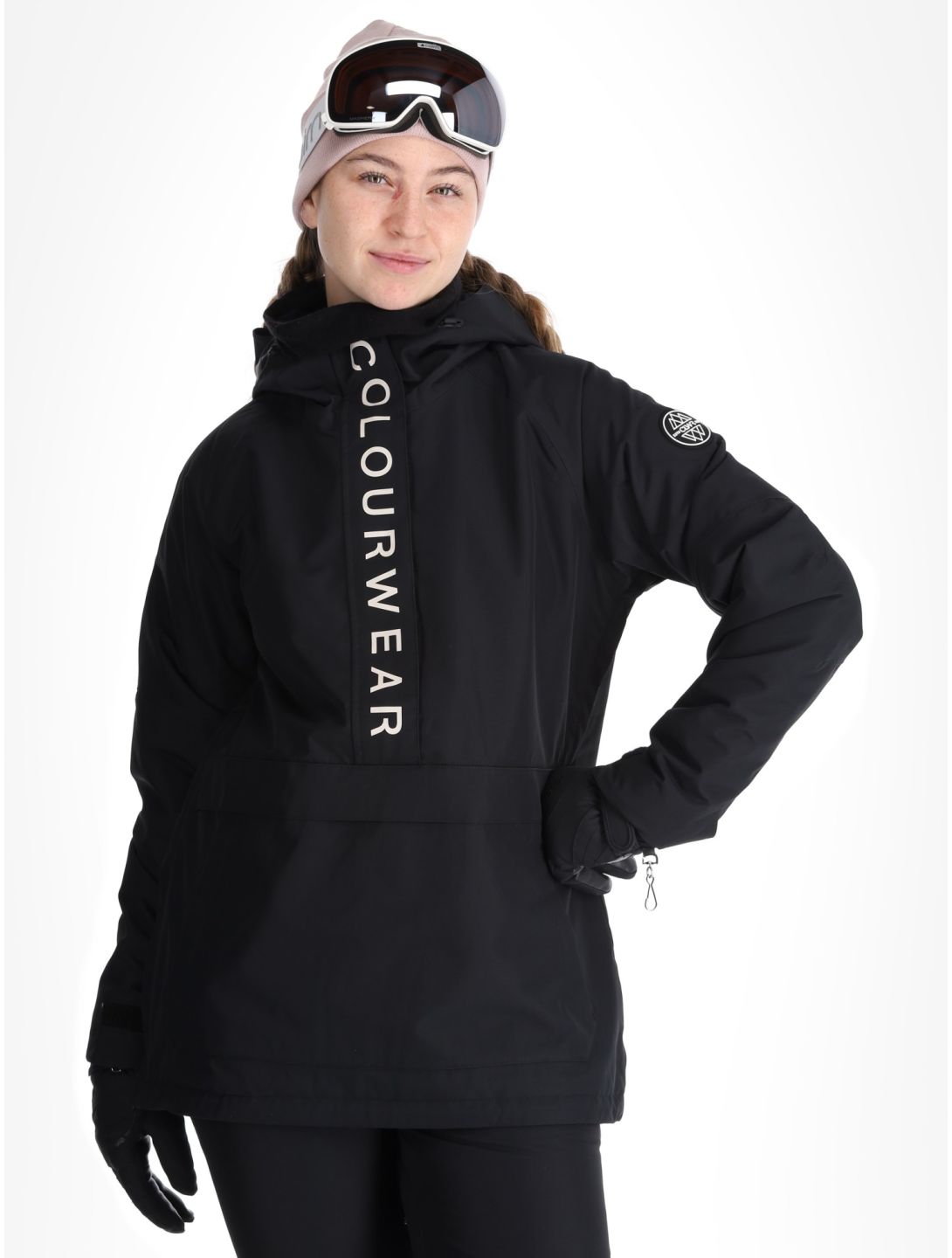 ColourWear, W Signature winter anorak dames Black zwart 