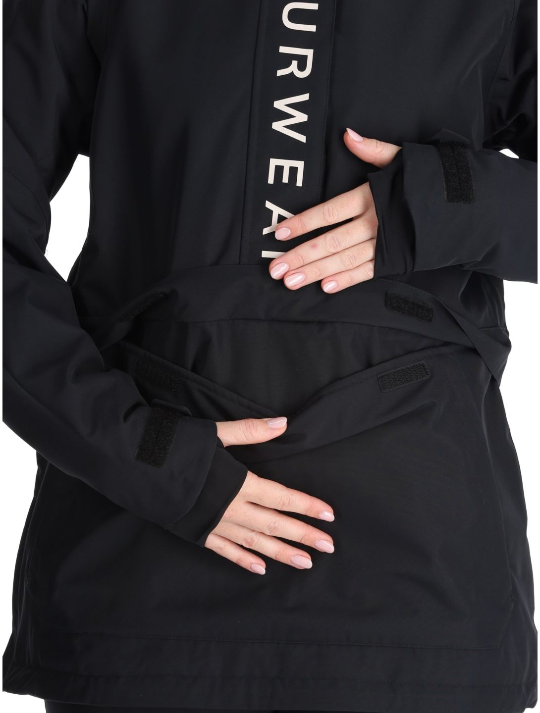 ColourWear, W Signature winter anorak dames Black zwart 