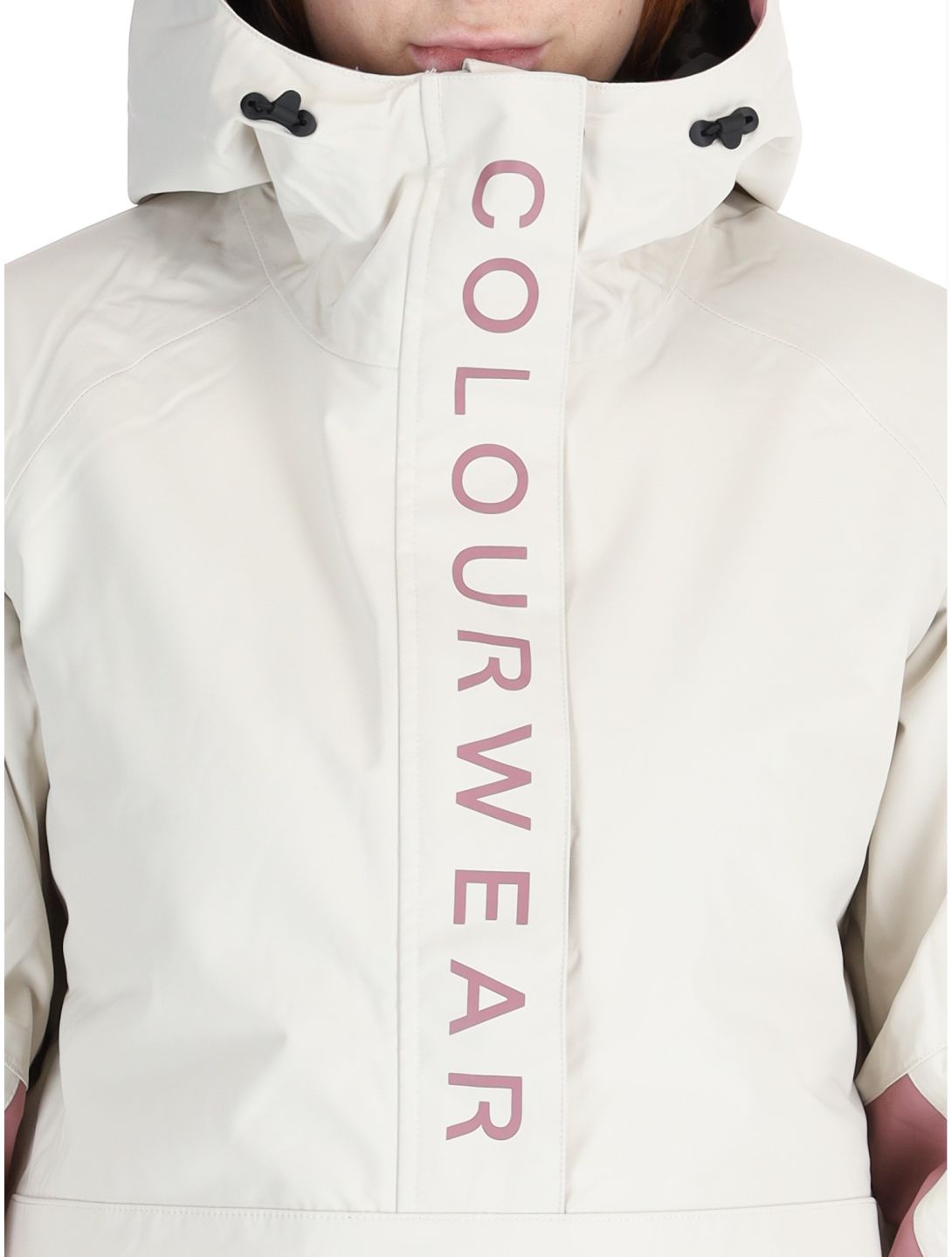 ColourWear, W Signature winter anorak dames Off-White paars, wit 