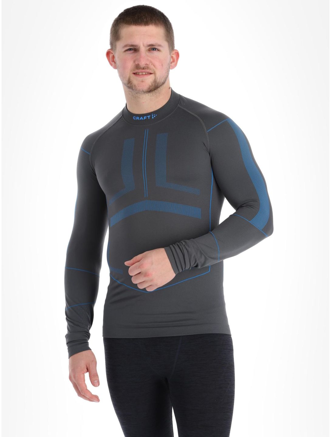 Craft, Active Intensity Crewneck LS thermoshirt heren Granite-Ray blauw, grijs 