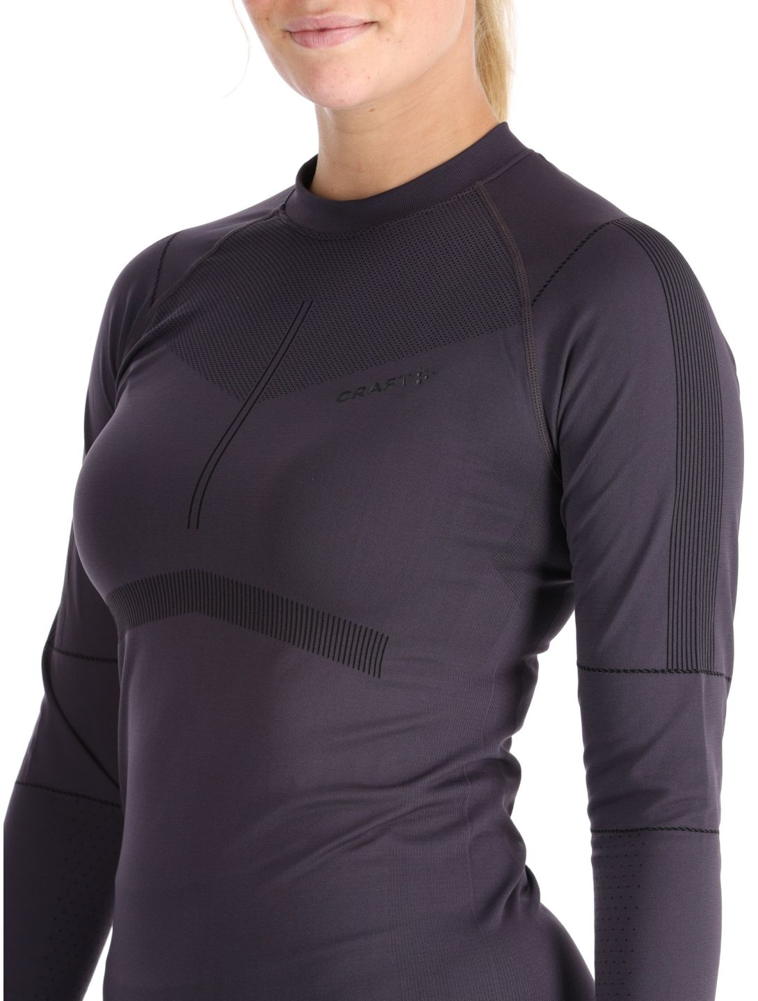 Craft, Active Intensity Crewneck LS thermoshirt dames DK Plum paars 