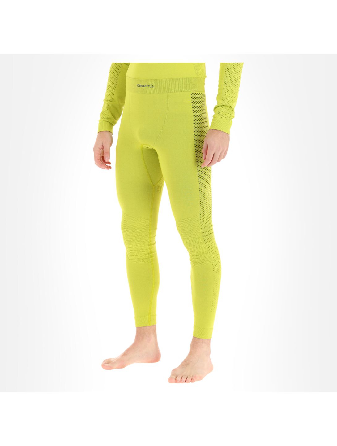 Craft, Adv Fuseknit Intensity Pants M thermobroek heren Geel/Groen