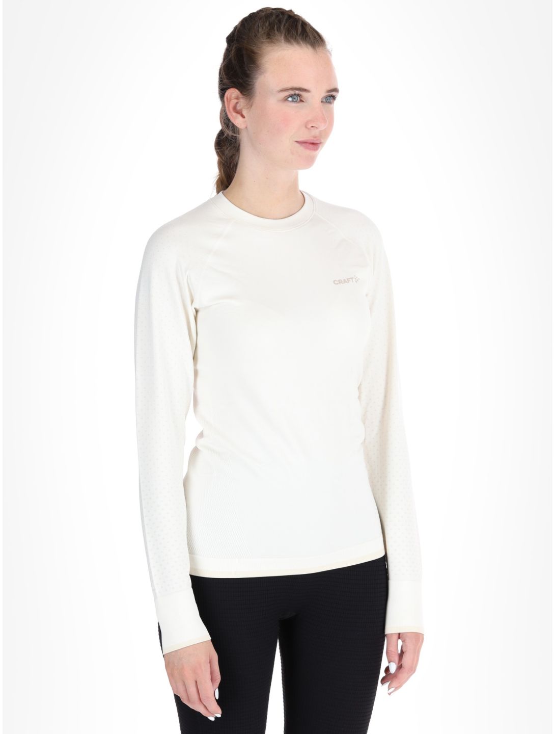 Craft, Adv Warm Intensity LS thermoshirt dames Tofu / Plaster wit 