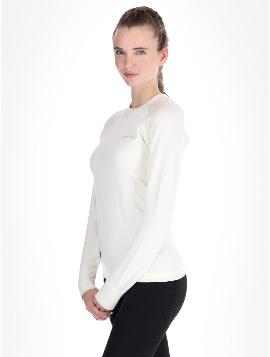 Craft, Adv Warm Intensity LS thermoshirt dames Tofu / Plaster wit 