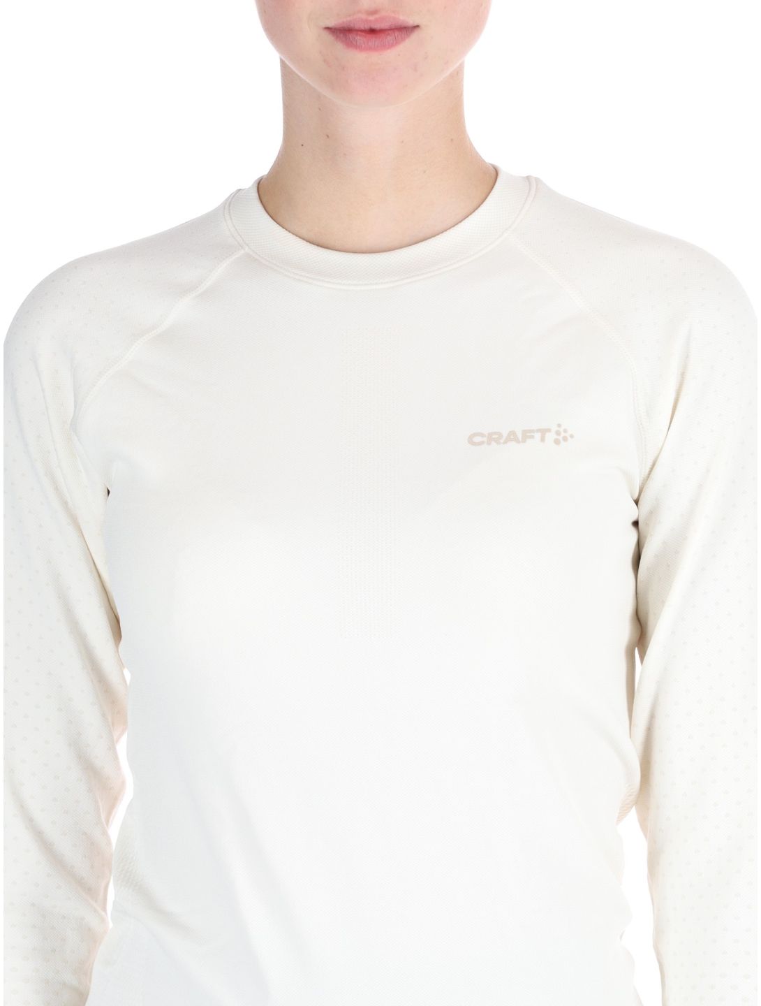 Craft, Adv Warm Intensity LS thermoshirt dames Tofu / Plaster wit 