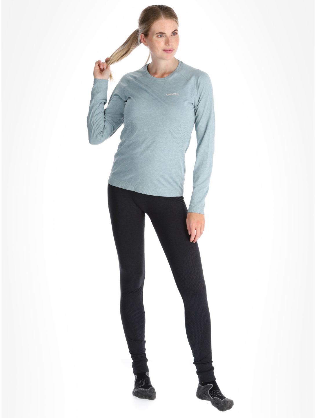 Craft, Core Dry Active Comfort LS thermoshirt dames Arona grijs 