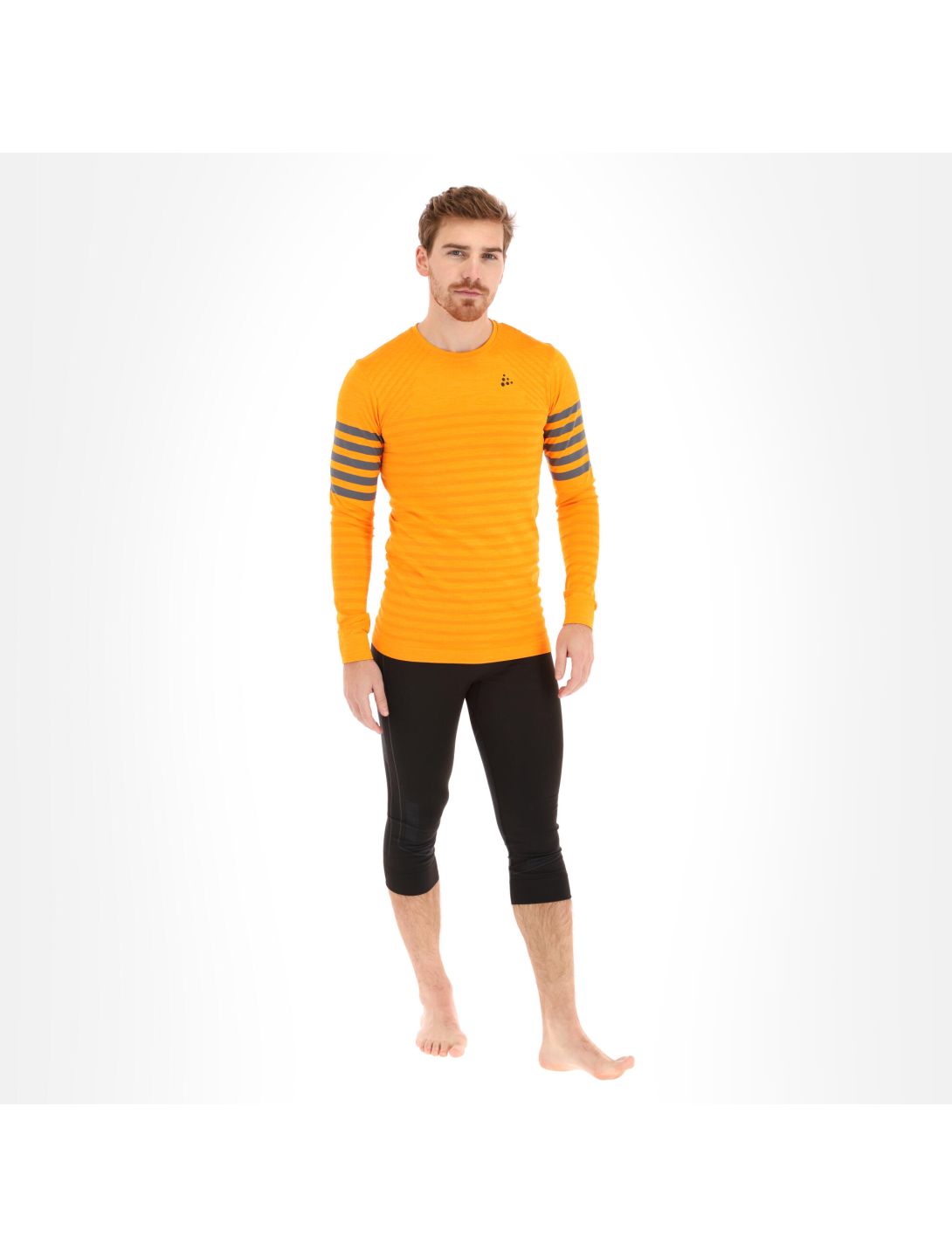 Craft, Fuseknit Comfort Rn Ls M thermoshirt heren oranje