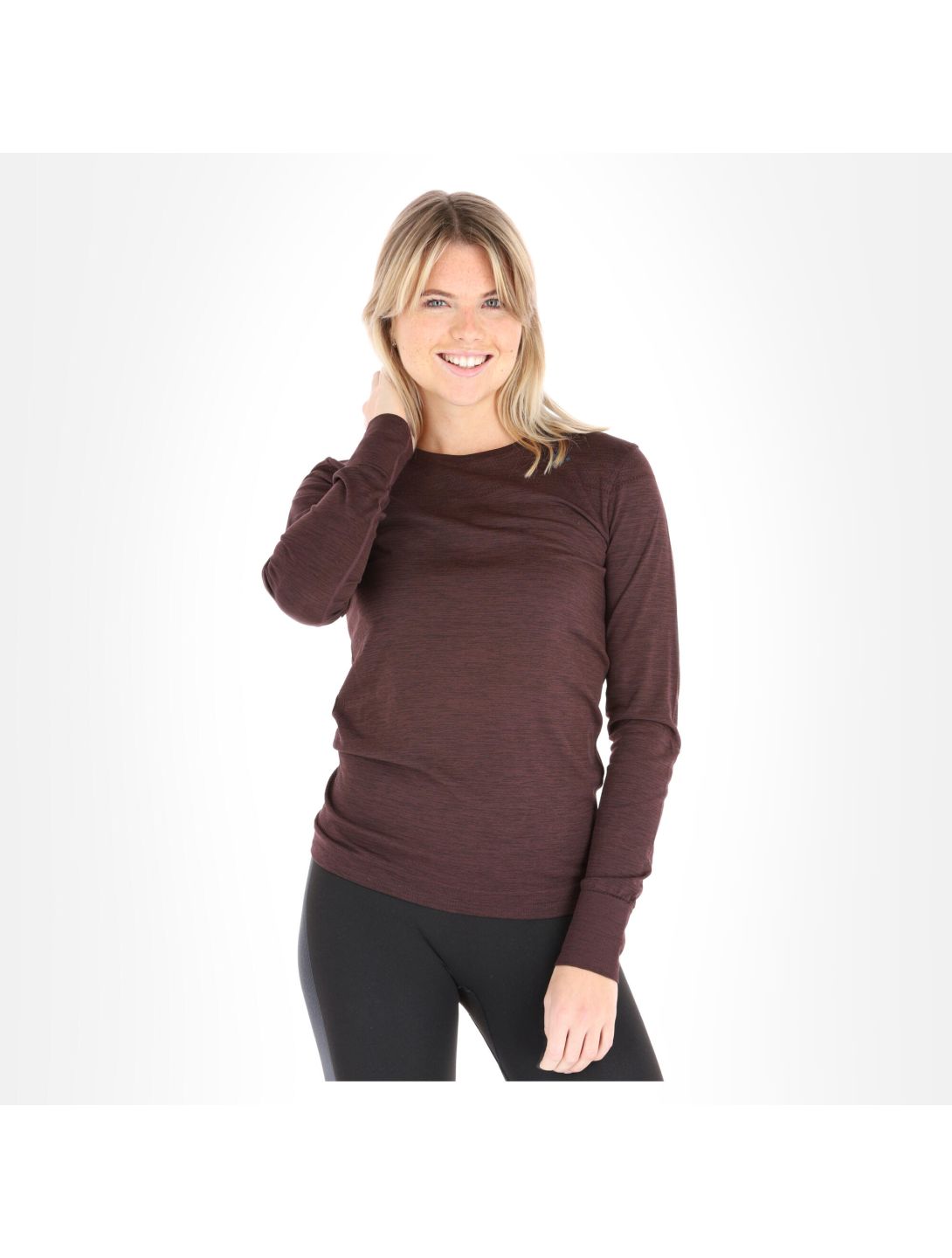 Craft, Fuseknit Comfort Rn Ls W thermoshirt dames peak Paars