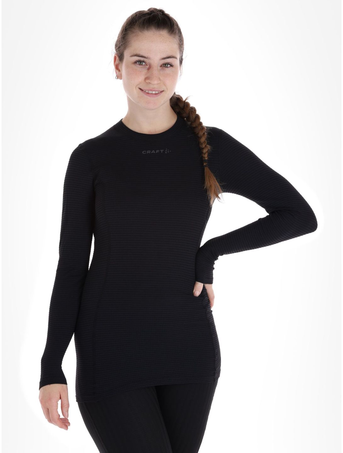 Craft, Pro Wool Extreme X LS thermoshirt dames Black zwart 