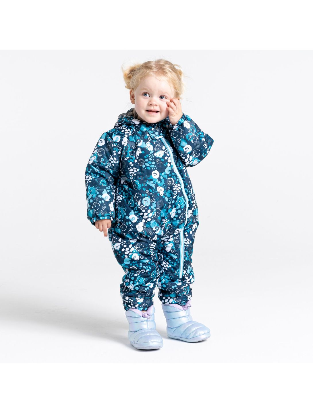 Dare2b, Bambino II ski overall kinderen floral print river blauw 