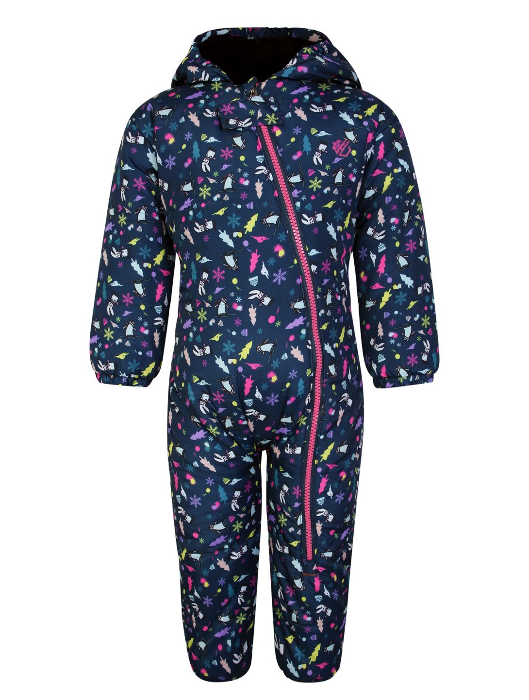 Dare2b, Bambino II ski overall kinderen Snowflake Ditsy Print grijs 