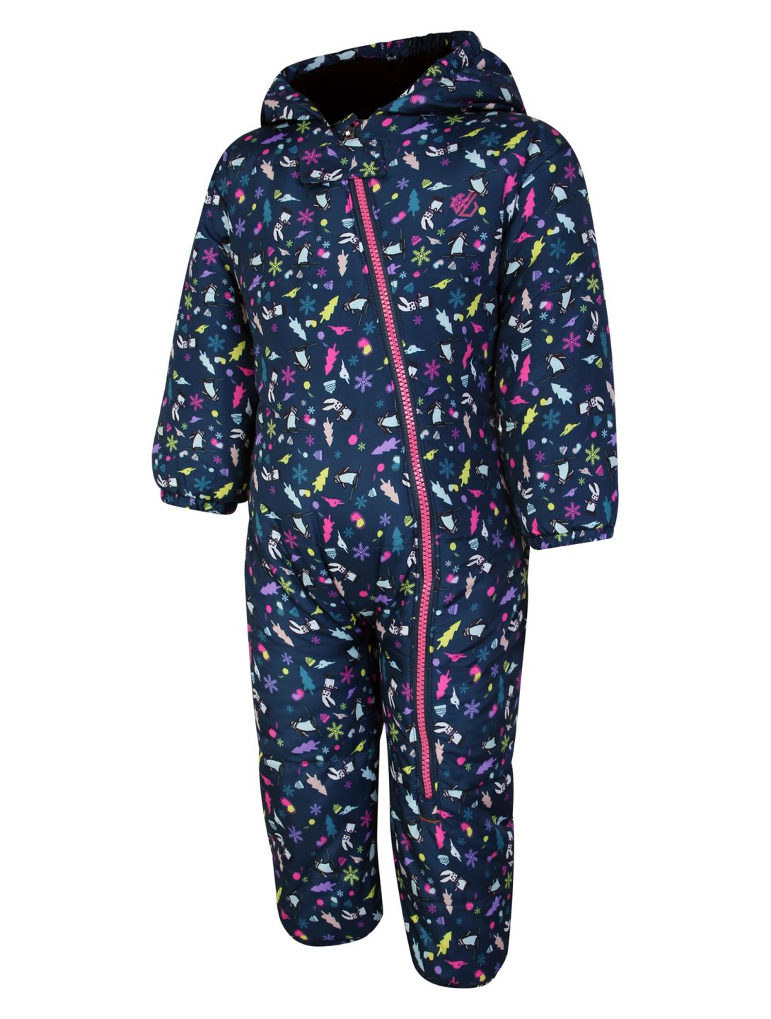 Dare2b, Bambino II ski overall kinderen Snowflake Ditsy Print grijs 