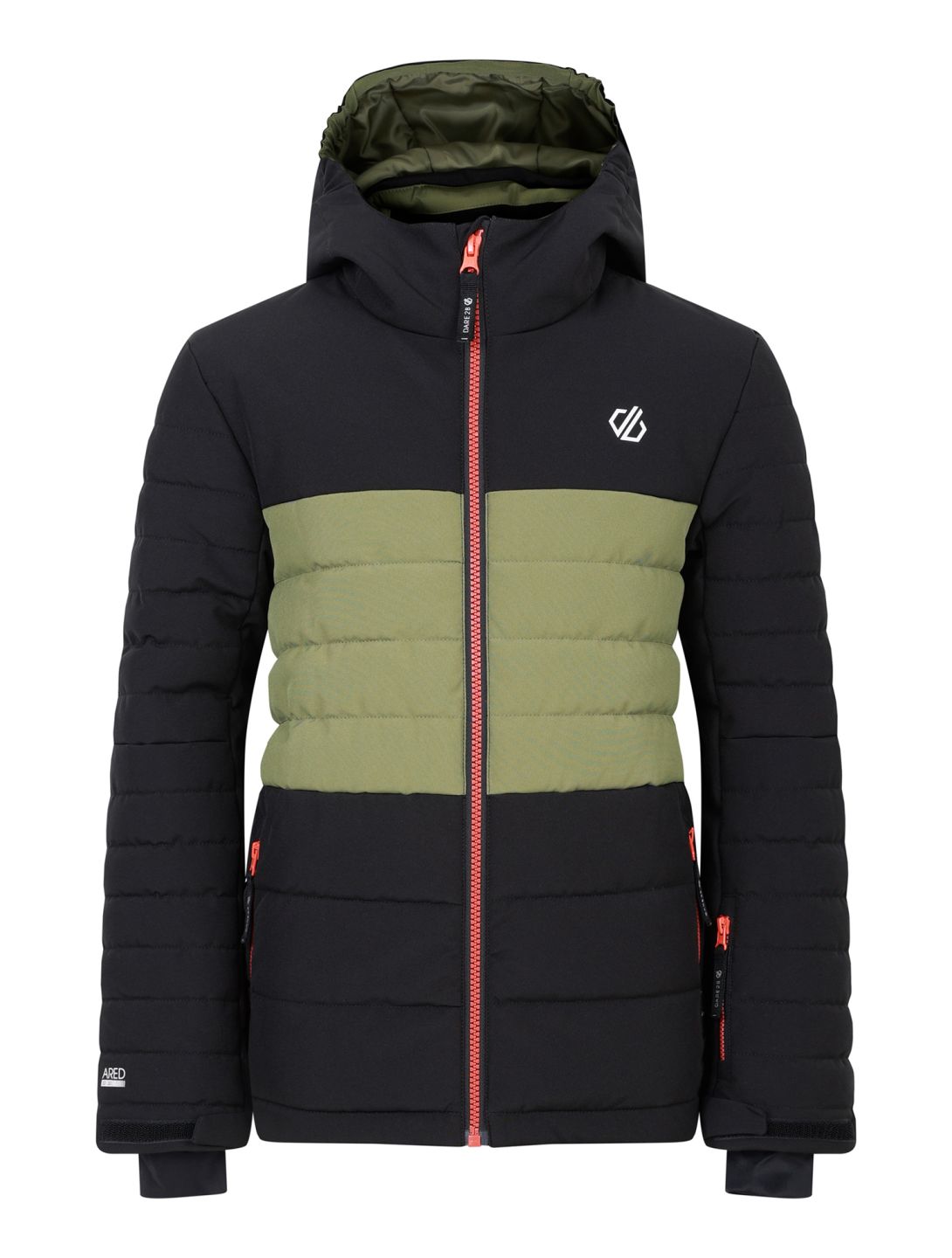 Dare2b, Cheerfull III ski-jas kinderen Black / Olivine Green groen, zwart 