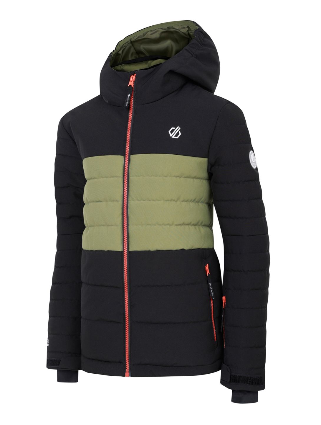 Dare2b, Cheerfull III ski-jas kinderen Black / Olivine Green groen, zwart 