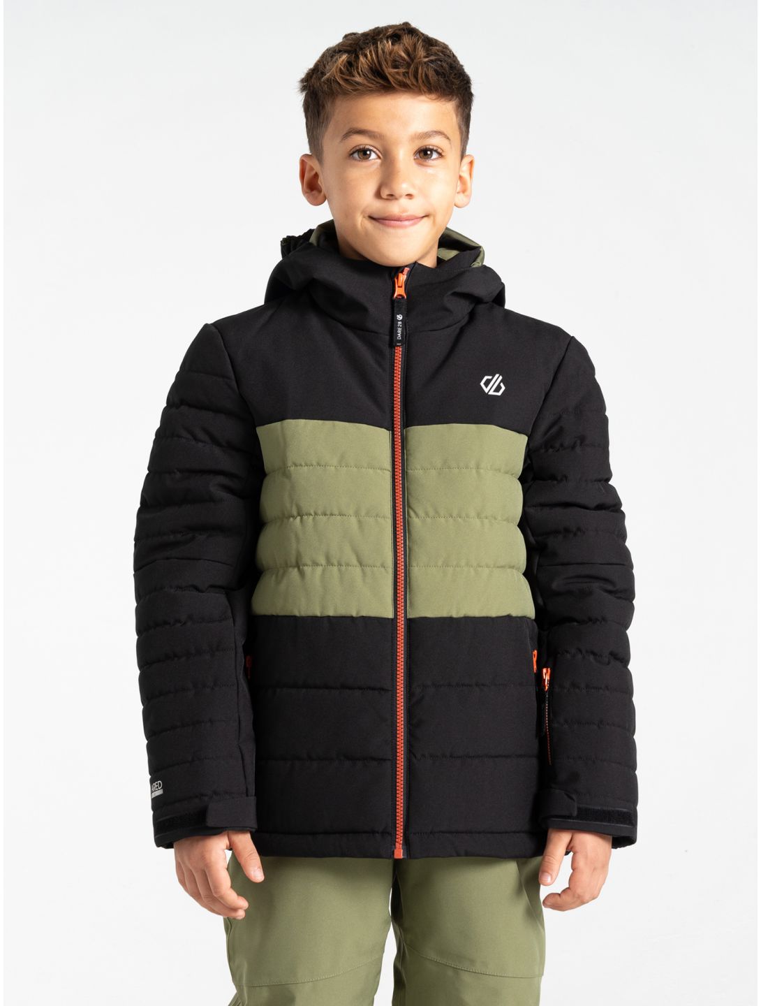 Dare2b, Cheerfull III ski-jas kinderen Black / Olivine Green groen, zwart 