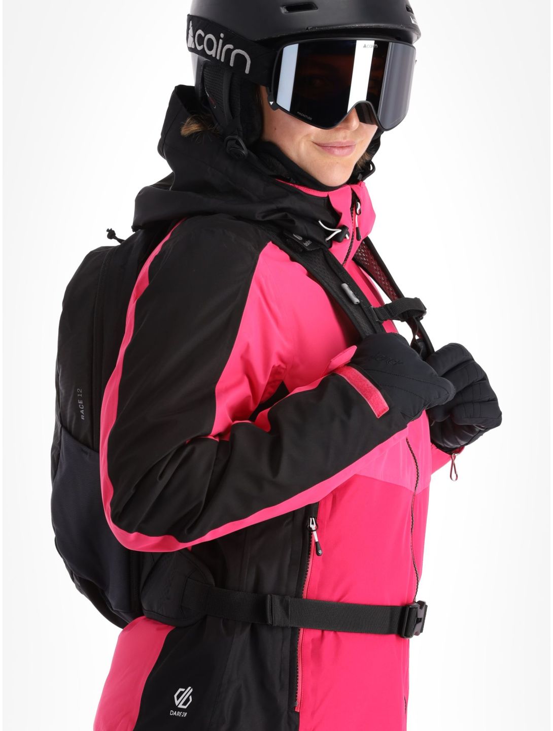 Dare2b, Climatise ski-jas dames Pure Pink / Boudoir Red rood, roze 