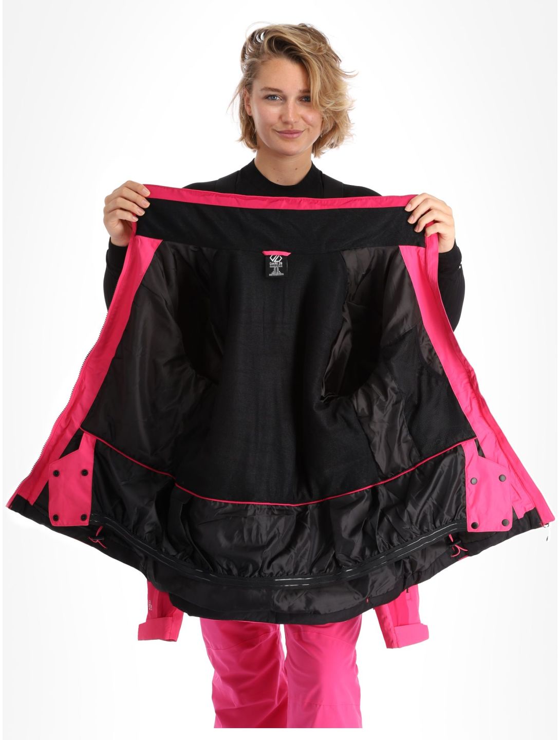 Dare2b, Climatise ski-jas dames Pure Pink / Boudoir Red rood, roze 