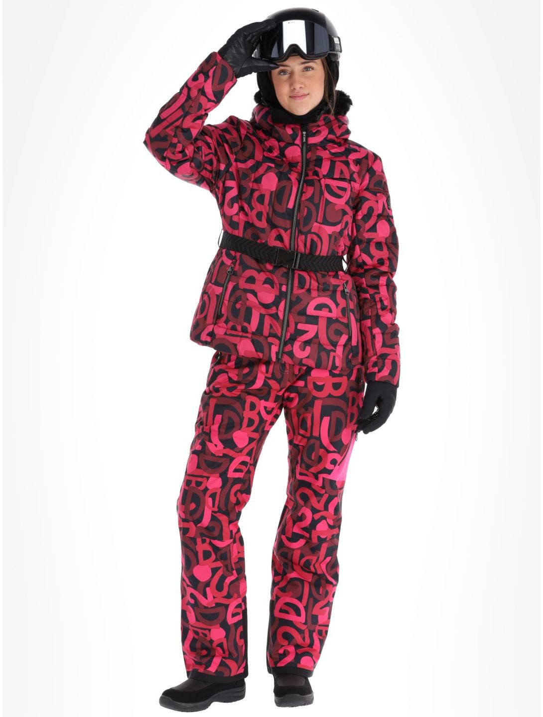 Dare2b, Crevasse ski-jas dames Pure Pink Graffiti Print P9Z roze 