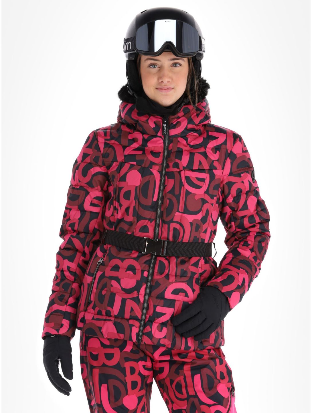 Dare2b, Crevasse ski-jas dames Pure Pink Graffiti Print P9Z roze 