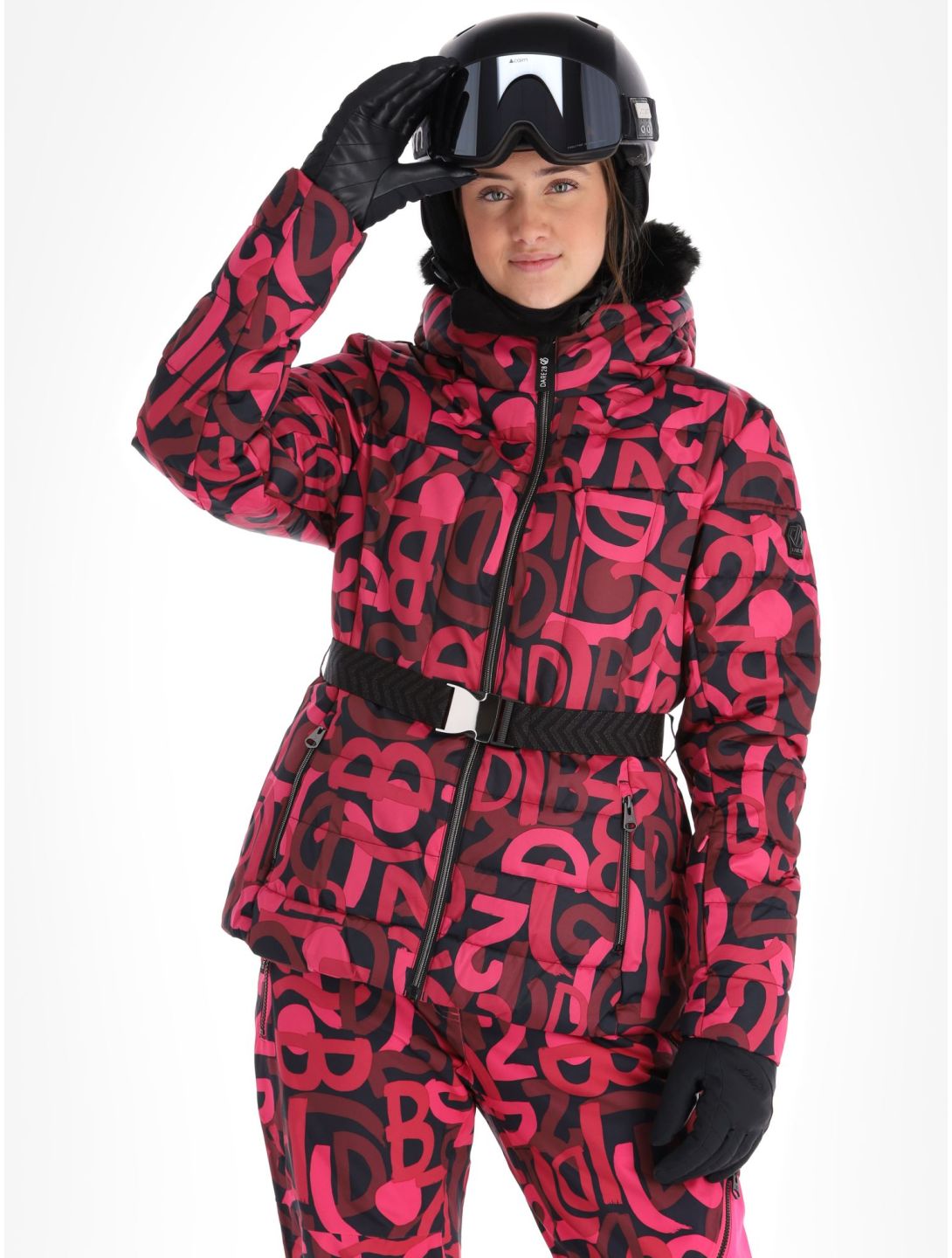 Dare2b, Crevasse ski-jas dames Pure Pink Graffiti Print P9Z roze 