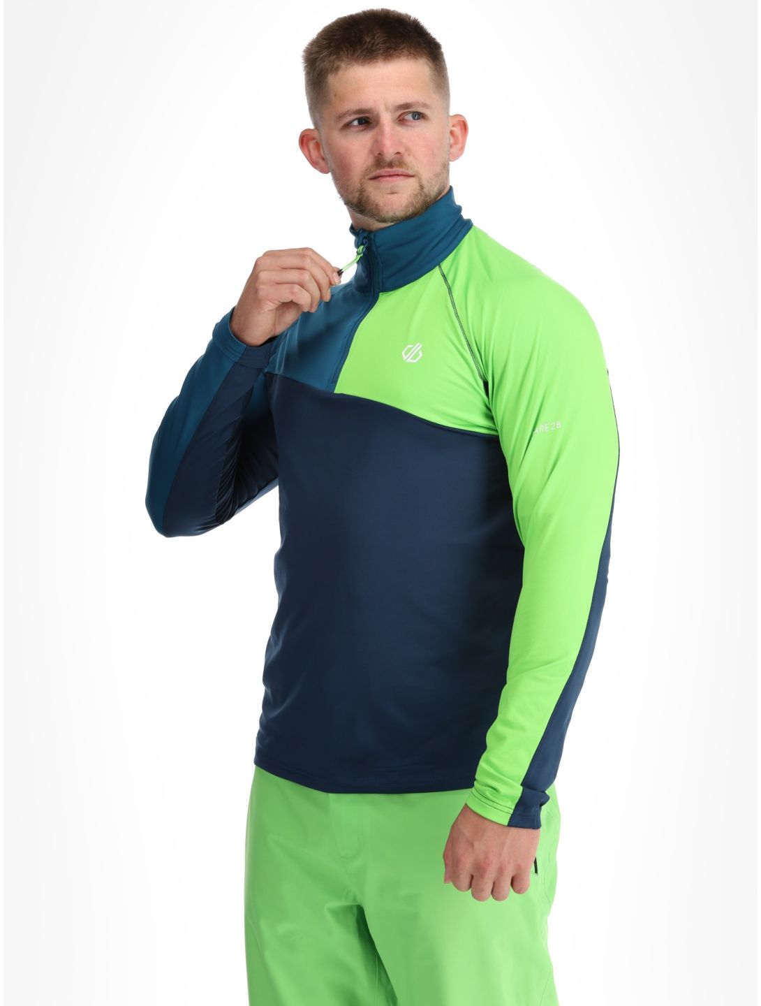 Dare2b, Dignify III Core Stretch skipully heren Moonlight Denim / Green Flash blauw, groen 