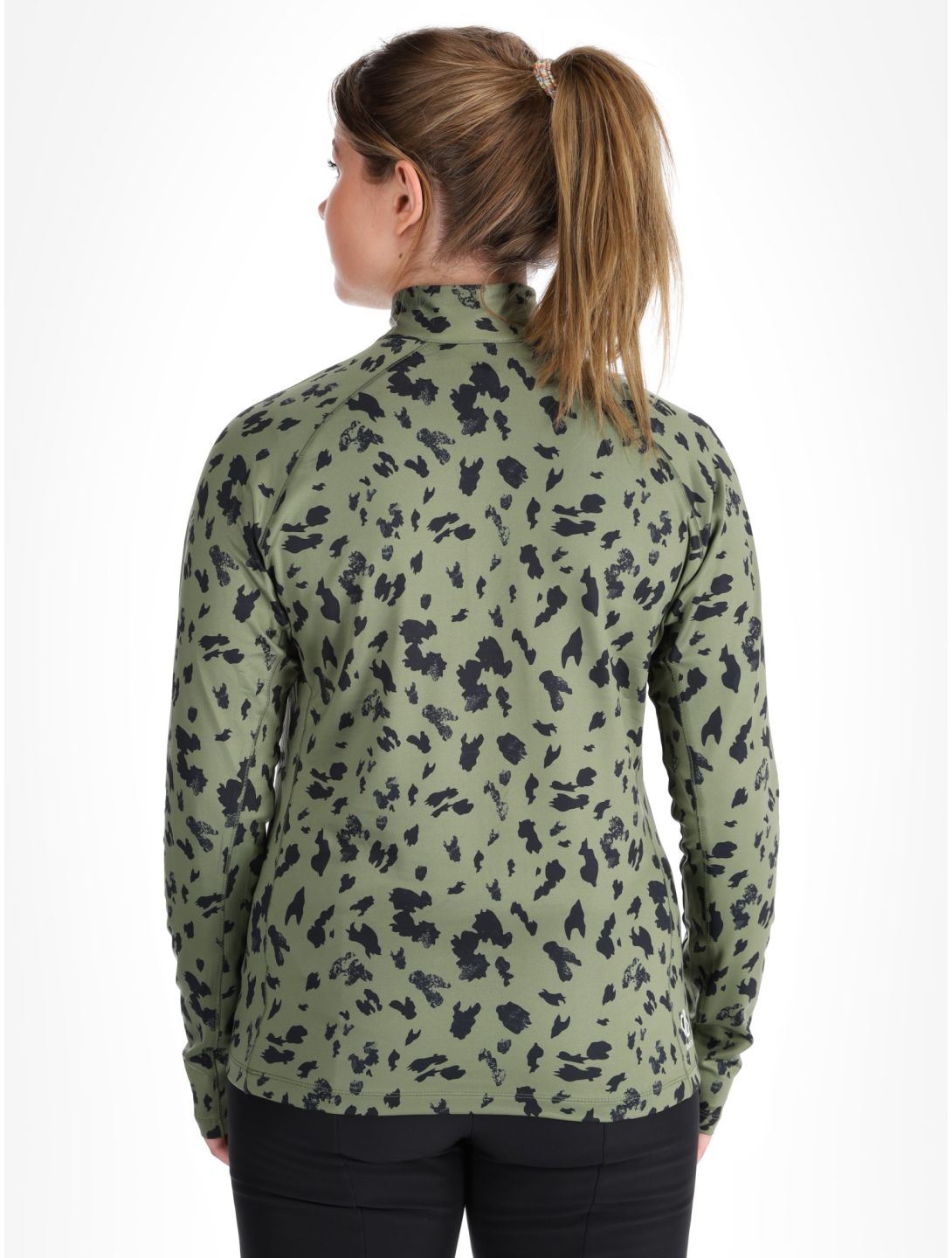 Dare2b, Divulge Core Stretch skipully dames Olivine Green Dash Print groen 