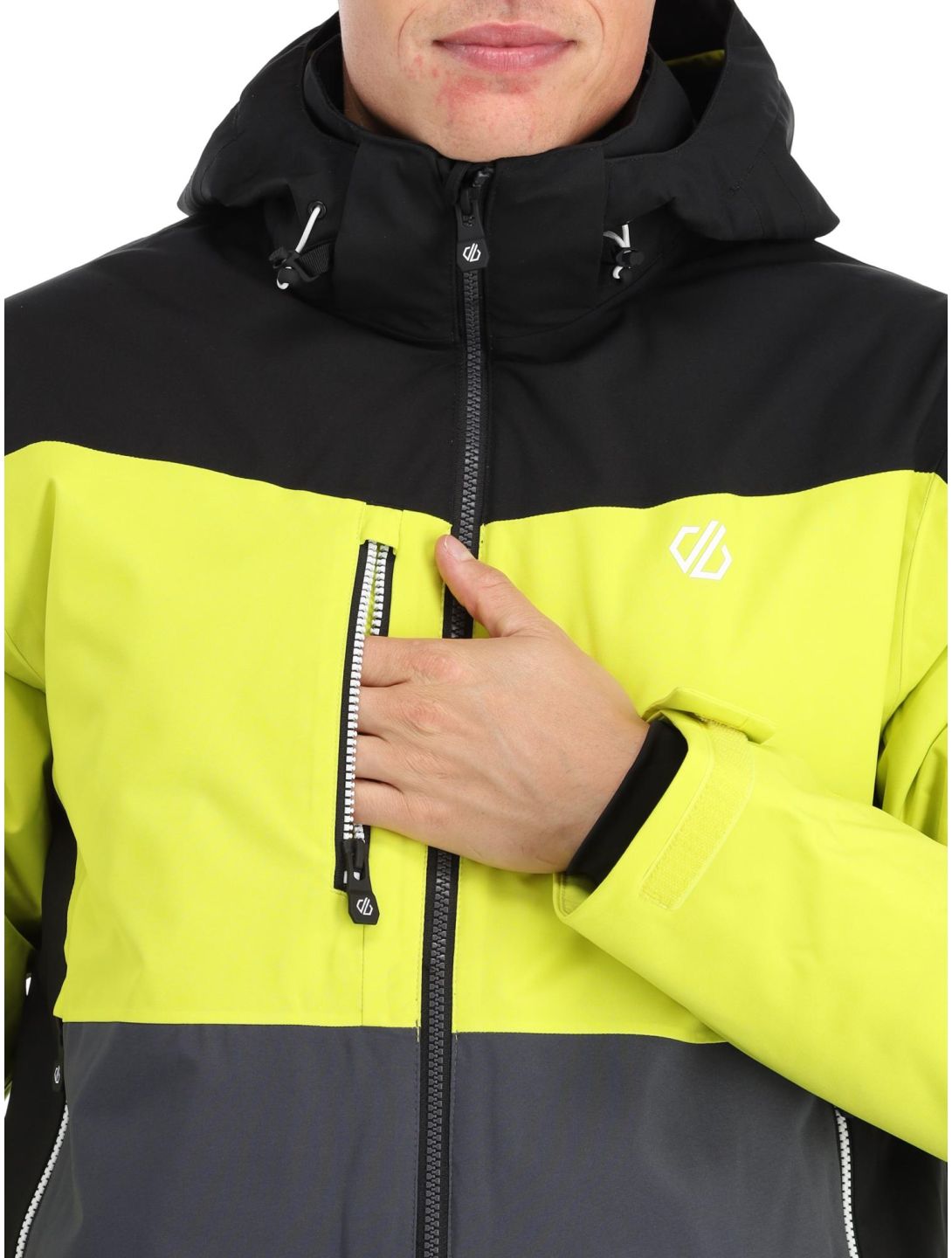 Dare2b, Eagle ski-jas heren Neon Spring/Black groen, zwart 