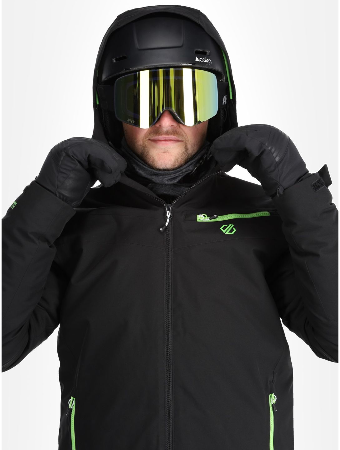 Dare2b, Eagly II ski-jas heren Black / Green Flash groen, zwart 