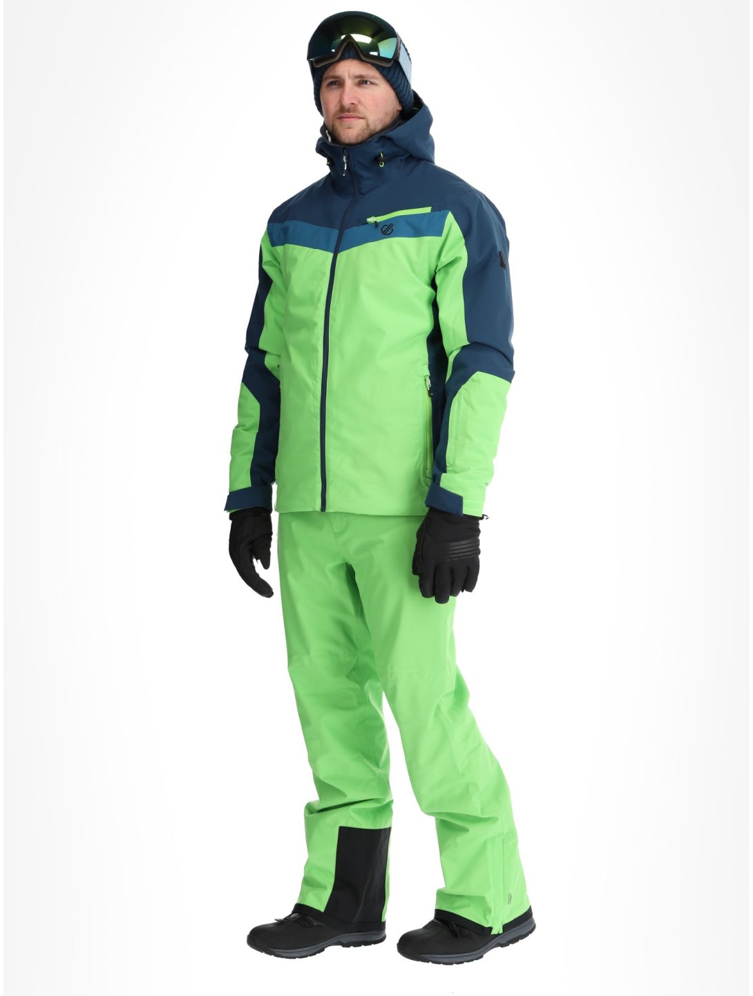 Dare2b, Eagly II ski-jas heren Moonlight Denim / Green Flash blauw, groen 