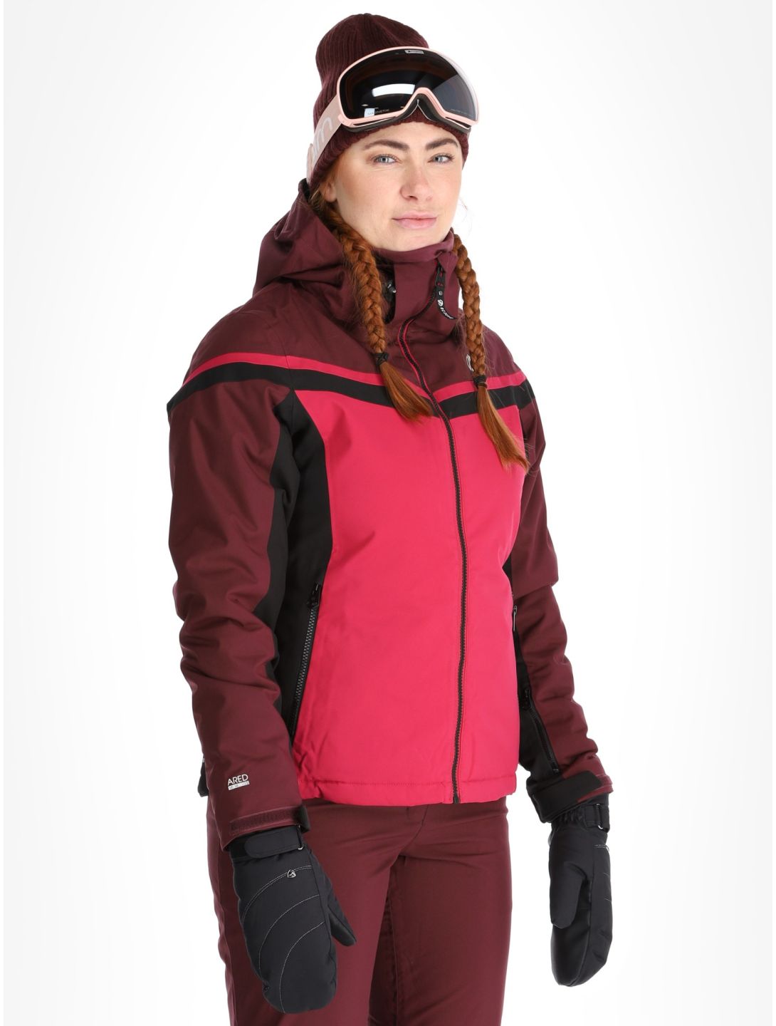 Dare2b, Flurry ski-jas dames Berry Pink / Fig paars, roze 