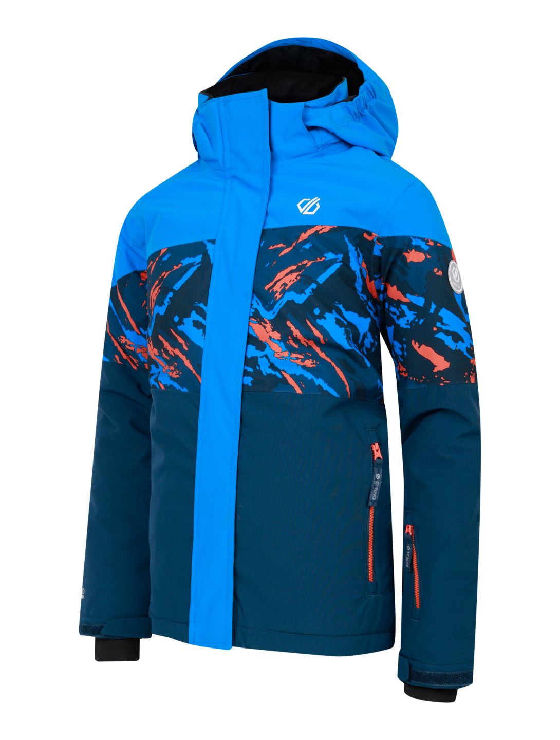 Dare2b, Humour III ski-jas kinderen Athletic Blue / Athletic Blue Camo Print / Moonlight Denim blauw 