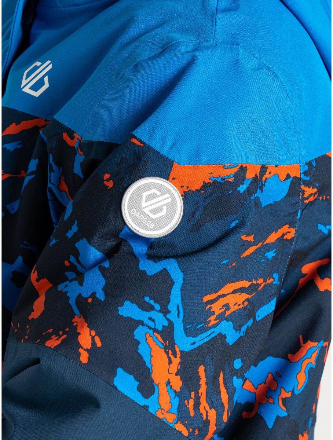 Dare2b, Humour III ski-jas kinderen Athletic Blue / Athletic Blue Camo Print / Moonlight Denim blauw 