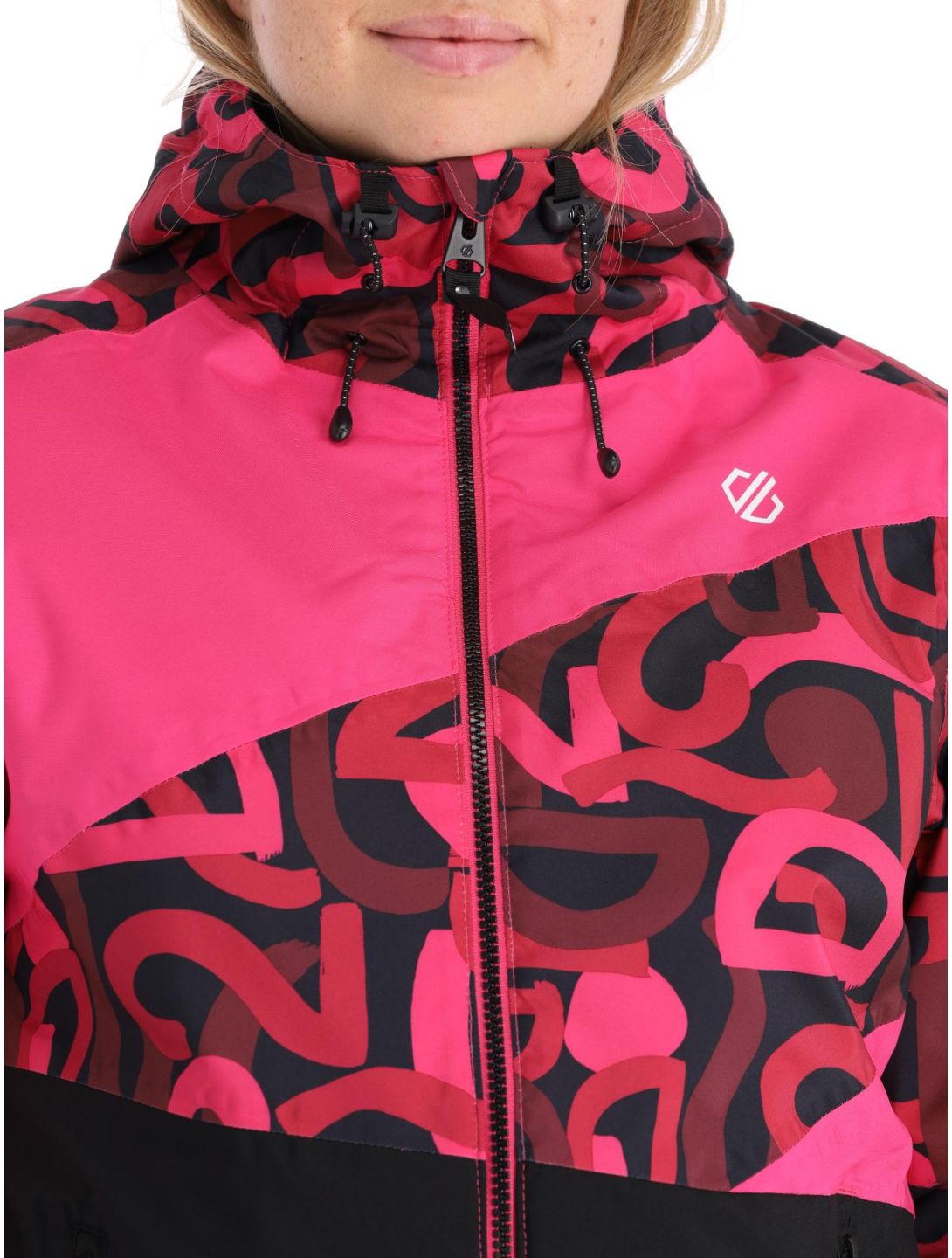 Dare2b, Ice ski-jas dames Pure Pink Graffiti Print / Pure Pink roze 