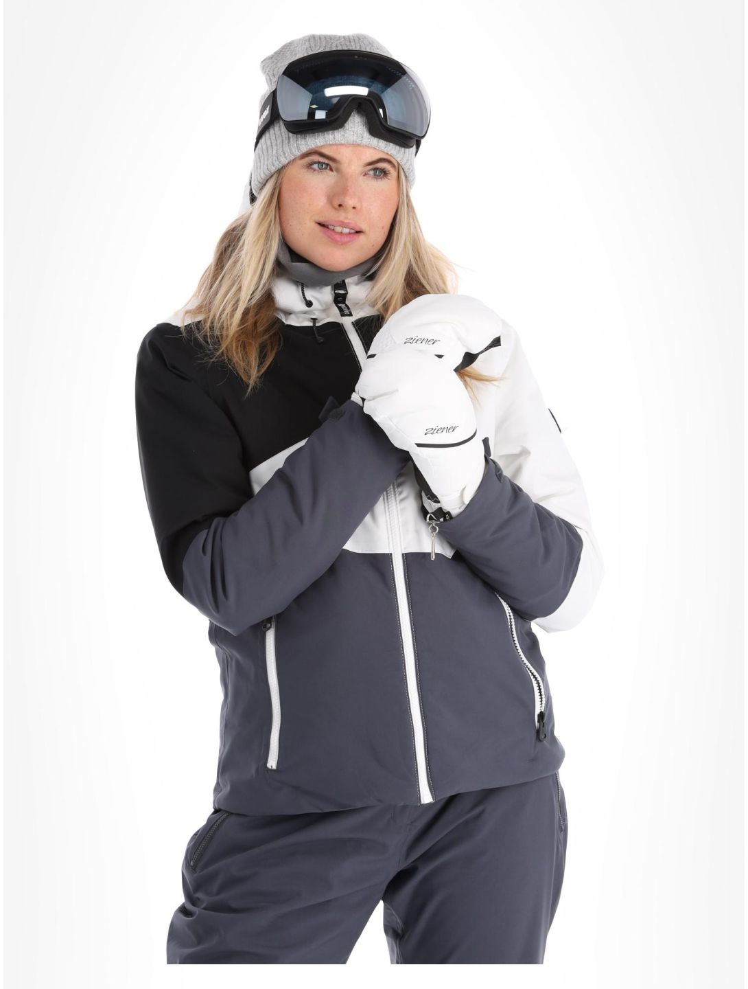 Dare2b, Ice ski-jas dames White / Ebony Grey grijs, wit 