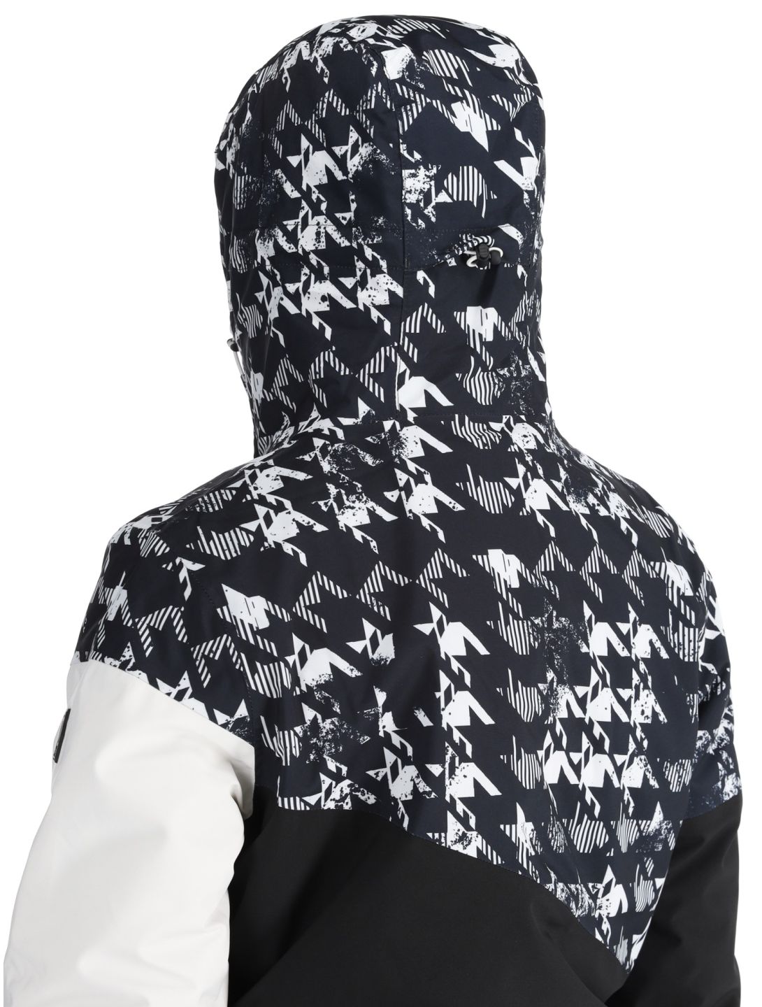 Dare2b, Ice III ski-jas dames Black Distressed Dogtooth Print wit, zwart 