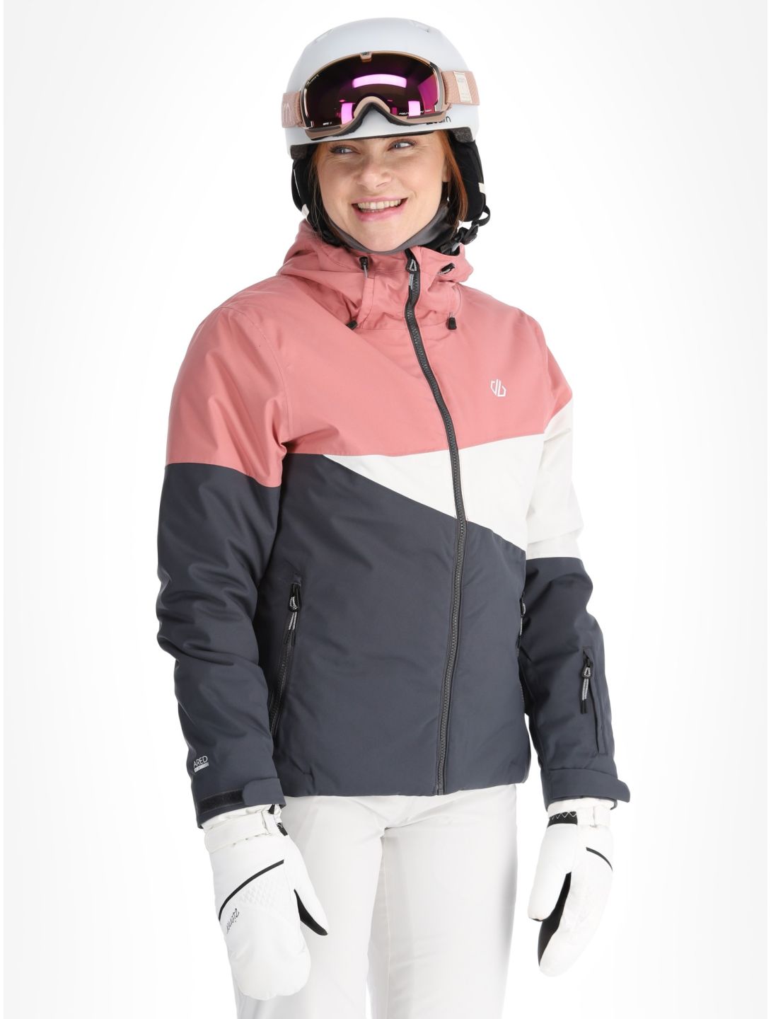 Dare2b, Ice III ski-jas dames Dusty Rose / Ebony Grey grijs, roze 