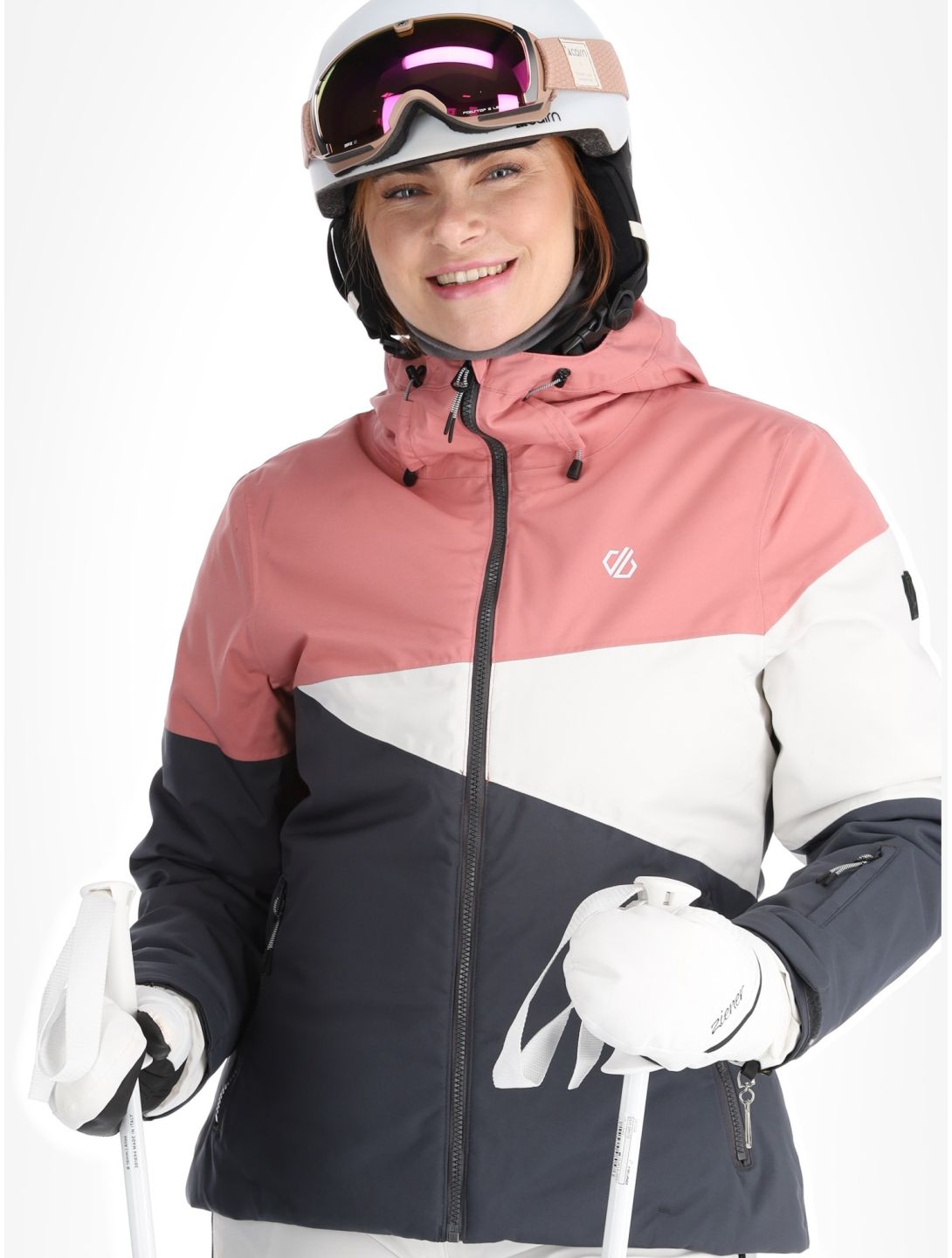 Dare2b, Ice III ski-jas dames Dusty Rose / Ebony Grey grijs, roze 