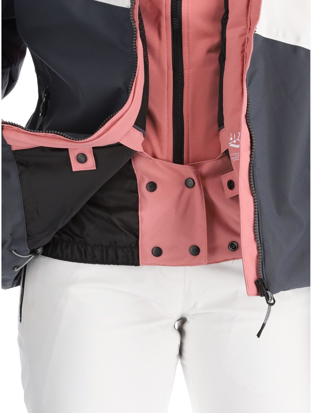 Dare2b, Ice III ski-jas dames Dusty Rose / Ebony Grey grijs, roze 