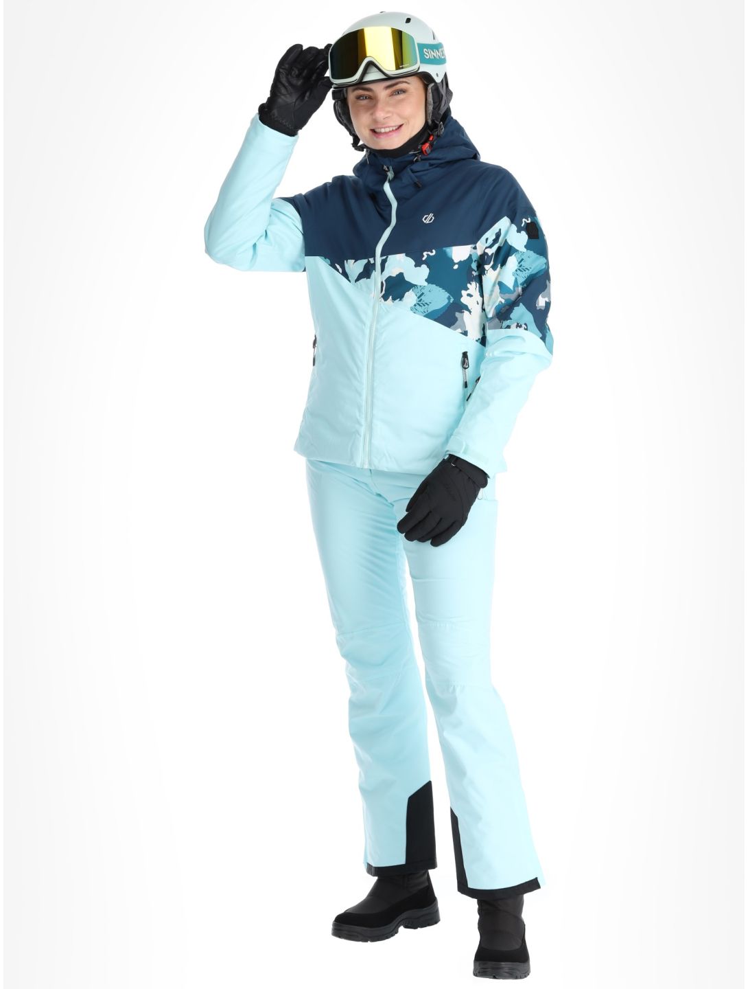 Dare2b, Ice III ski-jas dames Moonlight Denim / Water Ballet blauw 