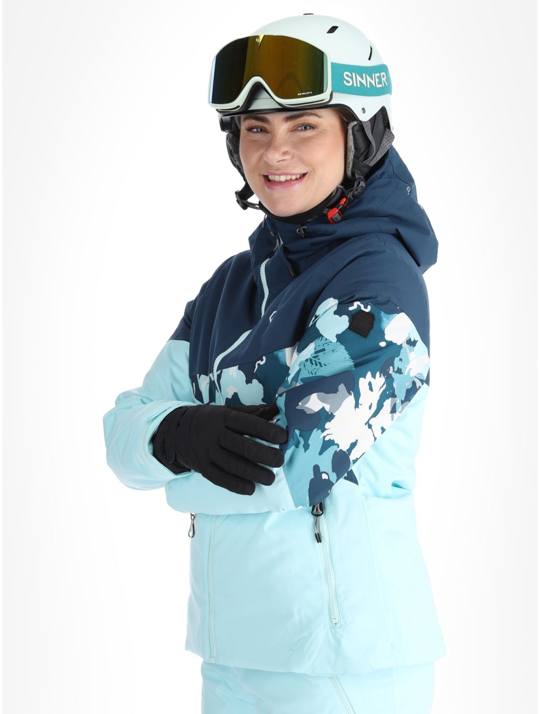 Dare2b, Ice III ski-jas dames Moonlight Denim / Water Ballet blauw 