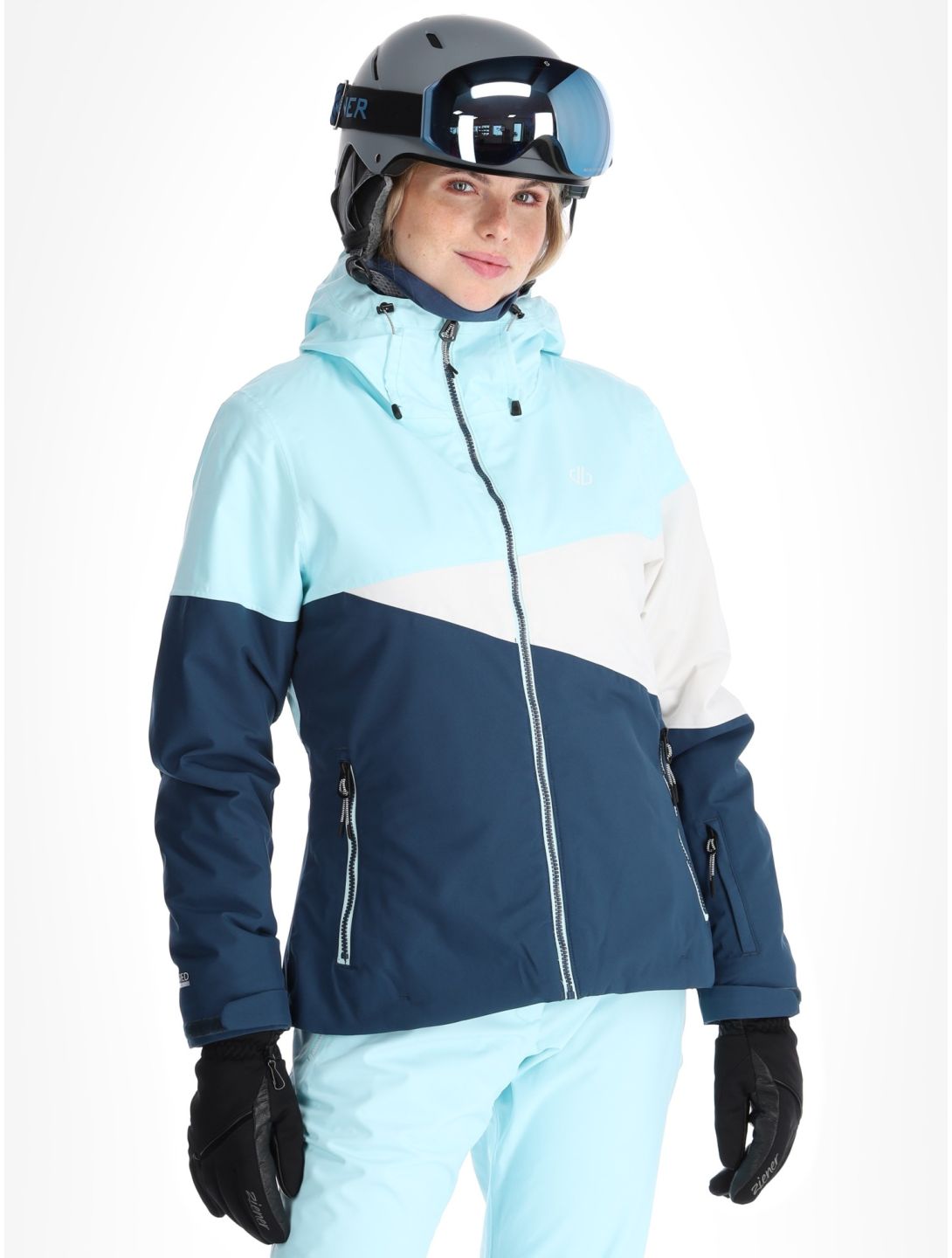 Dare2b, Ice III ski-jas dames Water Ballet / Moonlight Denim blauw 