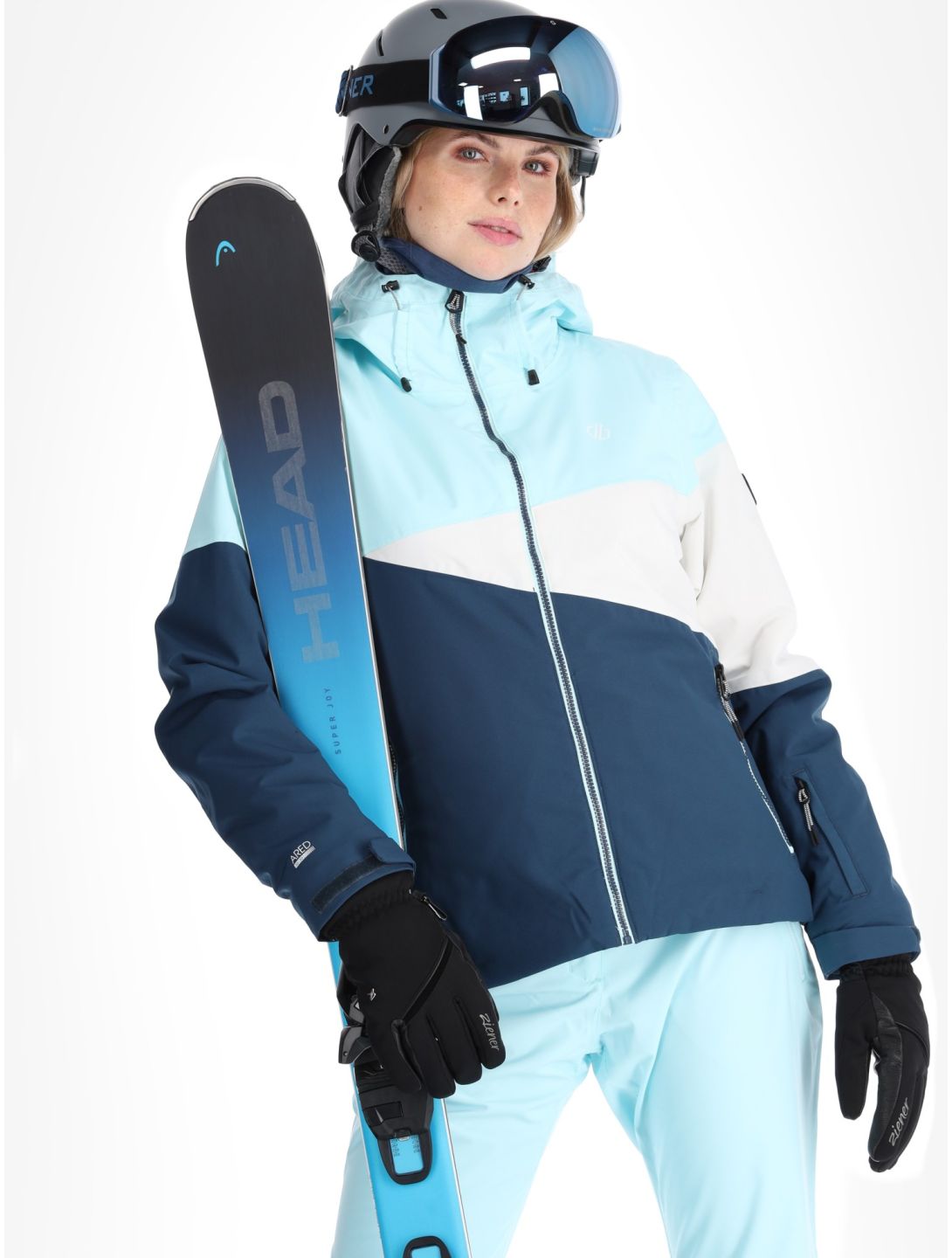 Dare2b, Ice III ski-jas dames Water Ballet / Moonlight Denim blauw 