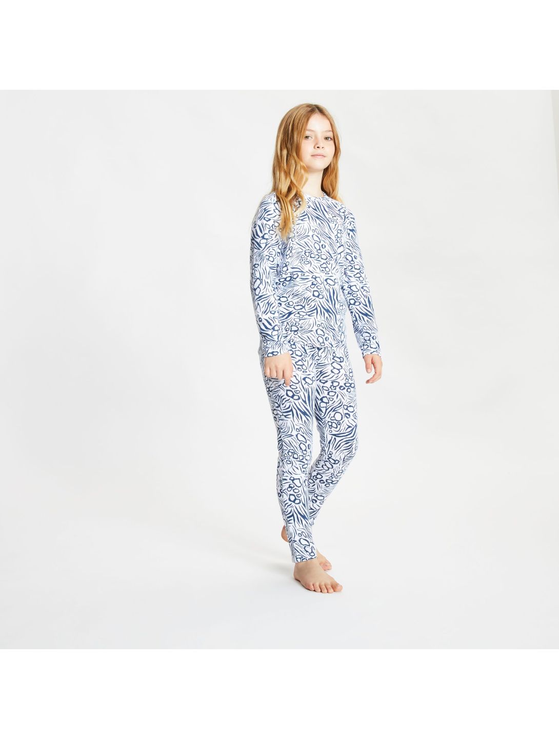 Dare2b, Partition B/L Set thermoset kinderen dark denim print Blauw