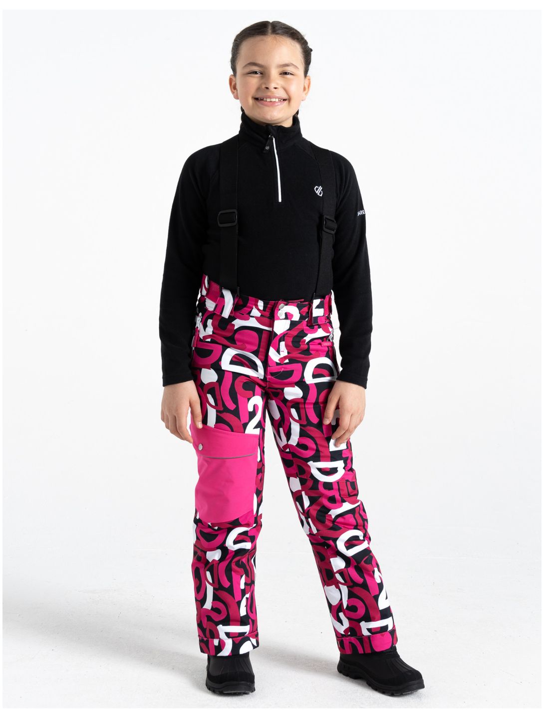 Dare2b, Pow skibroek kinderen Kids Ski Graffiti Print rood 