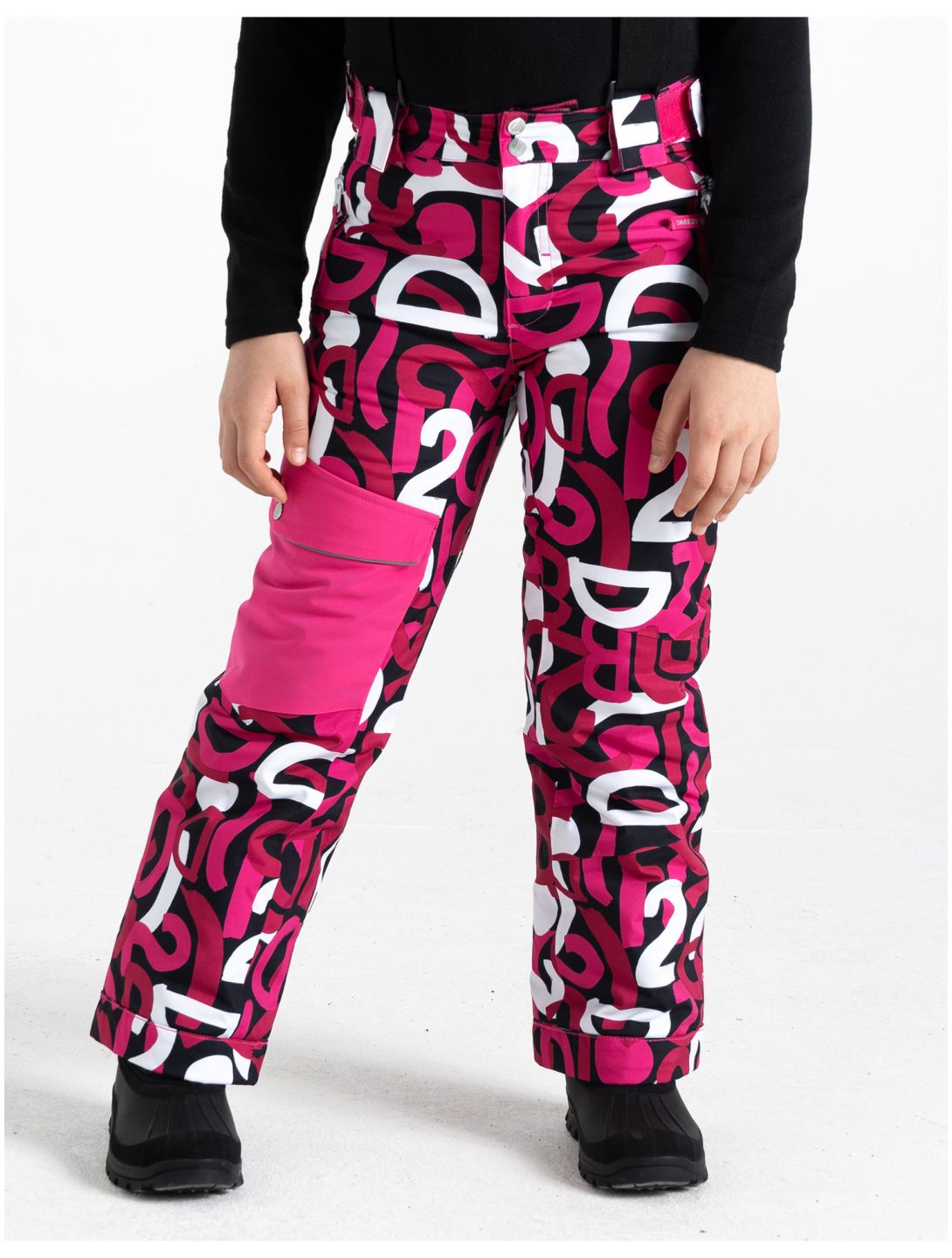 Dare2b, Pow skibroek kinderen Kids Ski Graffiti Print rood 