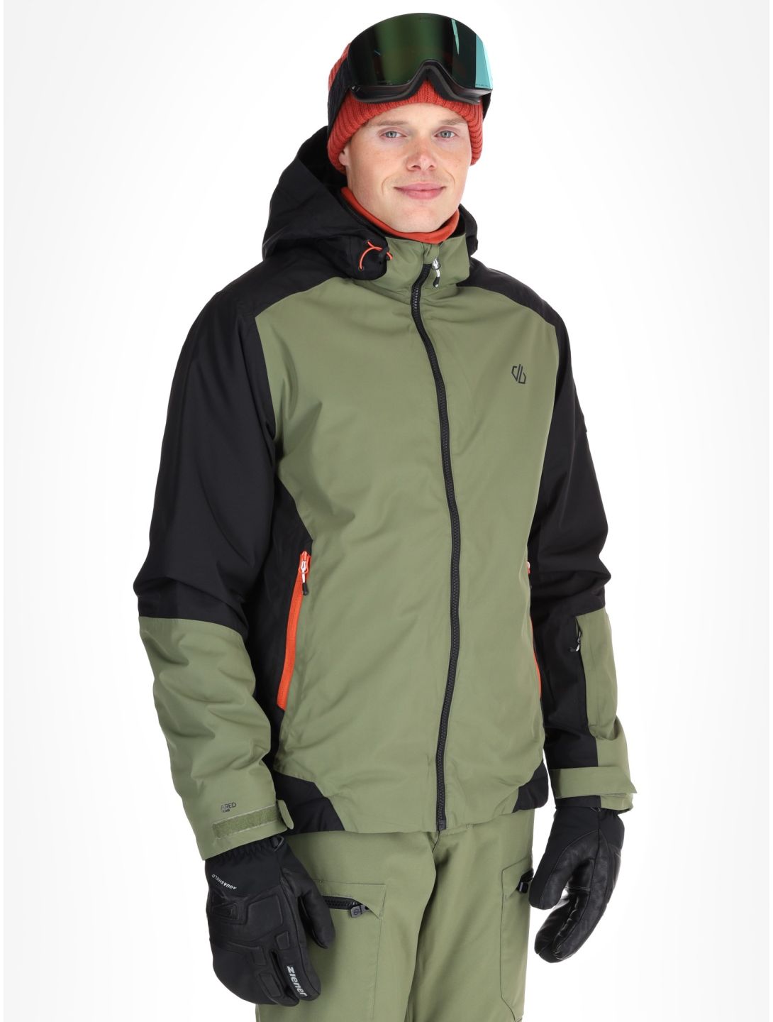 Dare2b, Precision II ski-jas heren Black / Olivine Green groen, zwart 