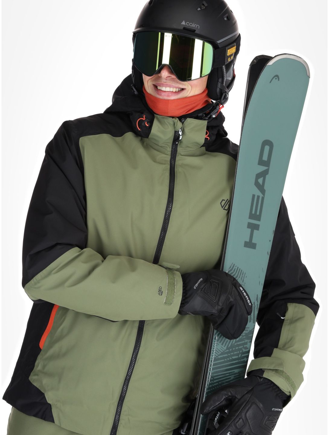 Dare2b, Precision II ski-jas heren Black / Olivine Green groen, zwart 